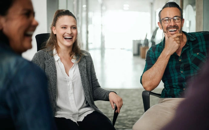Foto Gruppe in Besprechung